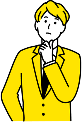 悩む男性のイラスト