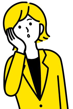悩む女性のイラスト